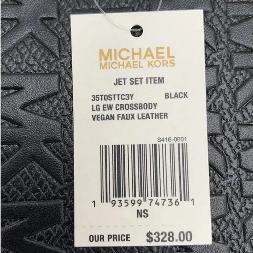 MICHAEL KORS LARGE EAST WEST CROSSBODY BLACK